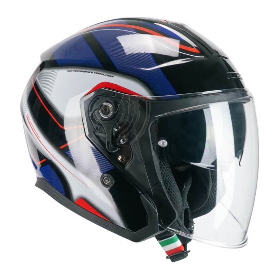 Κράνος Jet CGM 136 RNA Sport μαύρο-κόκκινο-μπλε Κράνος Jet CGM 136 RNA Sport μαύρο-κόκκινο-μπλε