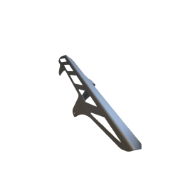 Προστατευτικό αλυσίδας Kawasaki Z 750 07-09 ασημί