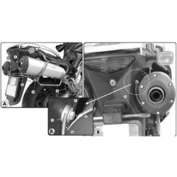 Βάσεις πλαϊνών βαλιτσών GIVI V35/Kappa K33 Suzuki V-Strom 1000 -11