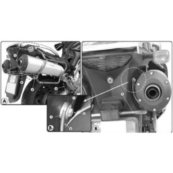 Βάσεις πλαϊνών βαλιτσών GIVI V35/Kappa K33 Suzuki V-Strom 1000 -11