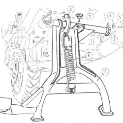 Κεντρικό σταντ Hepco & Becker Honda CBF 600 -07
