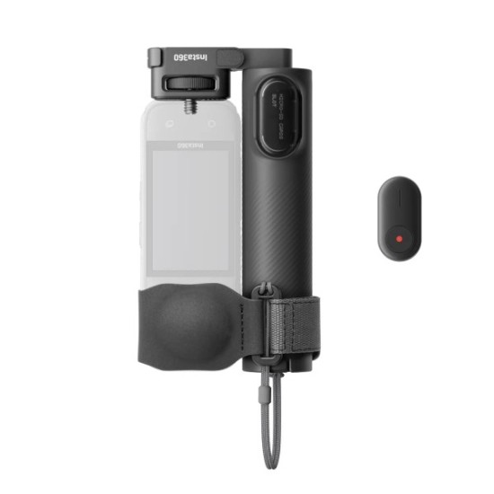 Αναδιπλούμενη λαβή selfie stick Insta360 2 σε 1 με αναμονή για mini remote Αναδιπλούμενη λαβή selfie stick Insta360 2 σε 1 με αναμονή για mini remote