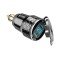 Αντάπτορας αλουμινίου Interphone USB + type C με βολτόμετρο BMW/KTM/Triumph (fast charge)