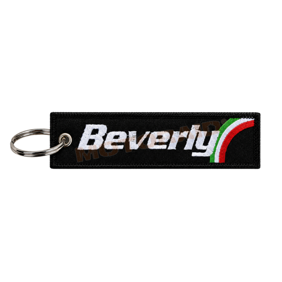 Μπρελόκ με λογότυπο Beverly μαύρο - λευκό