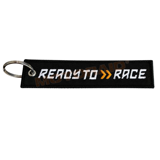Μπρελόκ με λογότυπο Ready To Race μαύρο-πορτοκαλί