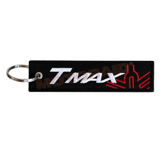 Μπρελόκ με λογότυπο Yamaha T-Max μαύρο-λευκό-κόκκινο