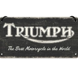 Πινακίδα με λογότυπο Triumph