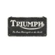 Πινακίδα με λογότυπο Triumph