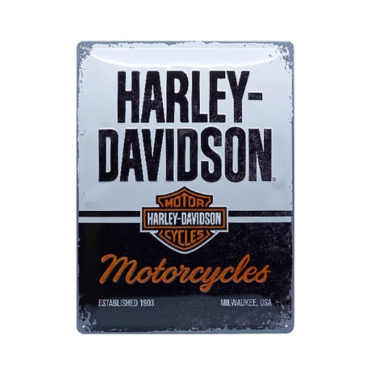 Πινακίδα με λογότυπο H-D Motorcycles