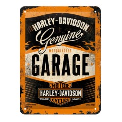 Πινακίδα με λογότυπο Harley-Davidson Garage