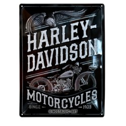 Πινακίδα με λογότυπο Harley-Davidson Motorcycles