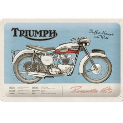 Πινακίδα με λογότυπο Triumph Bonneville