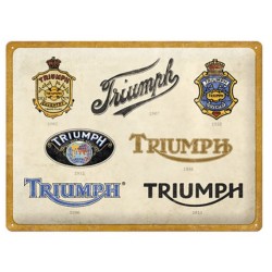 Πινακίδα με λογότυπο Triumph Evolution