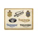 Πινακίδα με λογότυπο Triumph Evolution