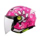 Κράνος παιδικό LS2 Funny II OF622 Paws Ροζ Γυαλιστερό