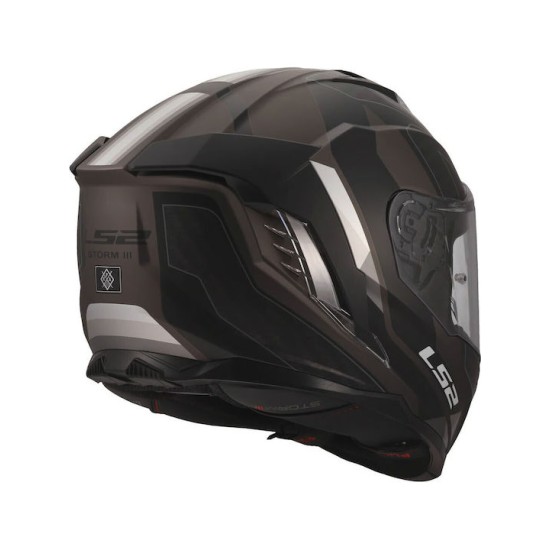 Full Face Κράνος LS2 Storm III FF818 Sporty μαύρο-γκρι ματ