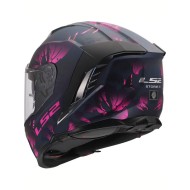 Full Face Κράνος LS2 Storm III FF818 Burst μαύρο-ροζ ματ
