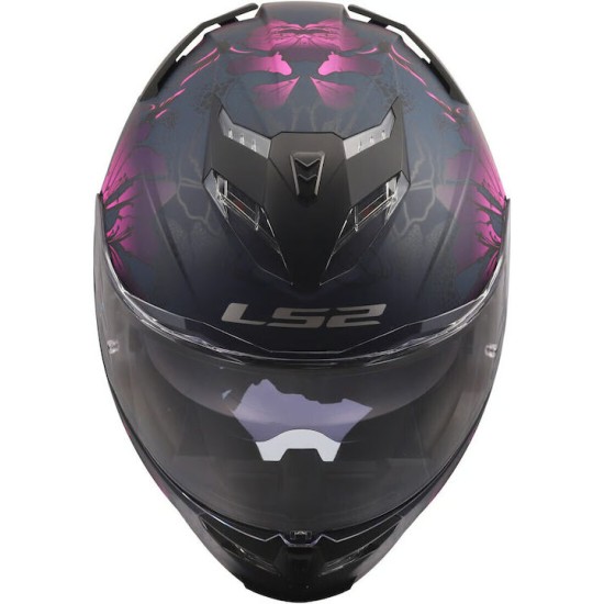 Full Face Κράνος LS2 Storm III FF818 Burst μαύρο-ροζ ματ