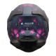 Full Face Κράνος LS2 Storm III FF818 Burst μαύρο-ροζ ματ
