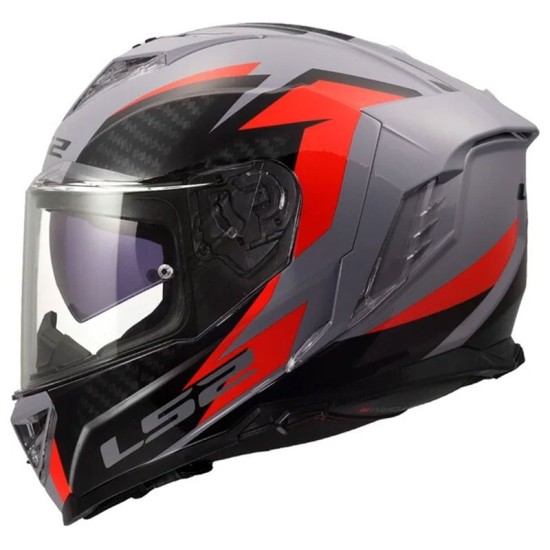 Full Face Κράνος LS2 Storm III FF818 Dynamo γκρί-κόκκινο γυαλιστερό