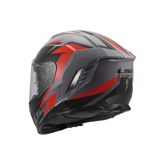 Full Face Κράνος LS2 Storm III FF818 Dynamo γκρί-κόκκινο γυαλιστερό