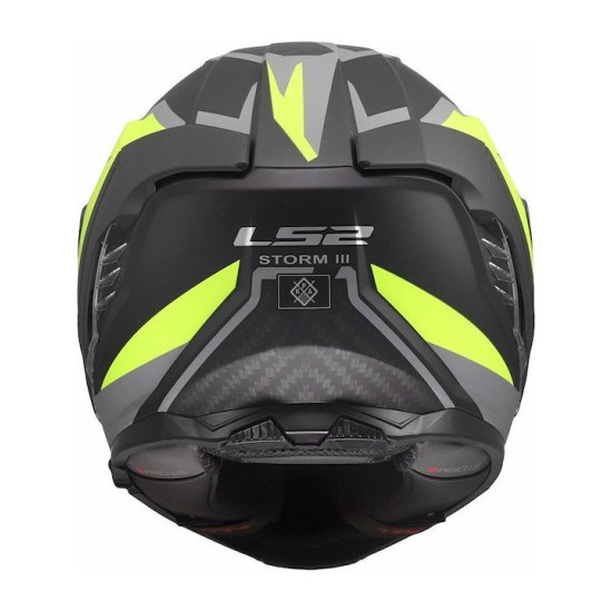 Full Face Κράνος LS2 Storm III FF818 Dynamo μαύρο-fluo κίτρινο ματ