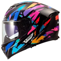 Full Face Κράνος LS2 Storm III FF818 Kaos μαύρο-μωβ-μπλέ γυαλιστερό