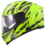 Full Face Κράνος LS2 Storm III FF818 Kaos fluo κίτρινο γυαλιστερό