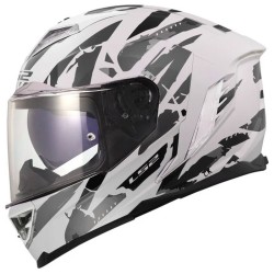 Full Face Κράνος LS2 Storm III FF818 Kaos λευκό-γκρι γυαλιστερό Full Face Κράνος LS2 Storm III FF818 Kaos λευκό-γκρι γυαλιστερό