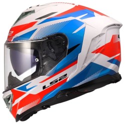 Full Face Κράνος LS2 Storm III FF818 Komai λευκό-μπλέ-κόκκινο γυαλιστερό