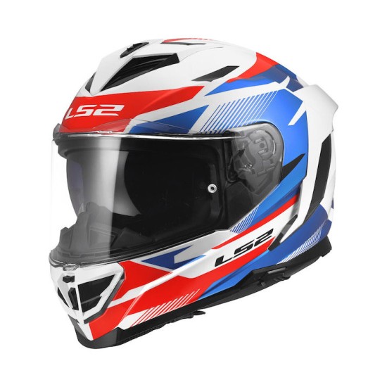 Full Face Κράνος LS2 Storm III FF818 Komai λευκό-μπλέ-κόκκινο γυαλιστερό