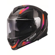 Full Face Κράνος LS2 Storm III FF818 Sporty γκρι-μωβ ματ