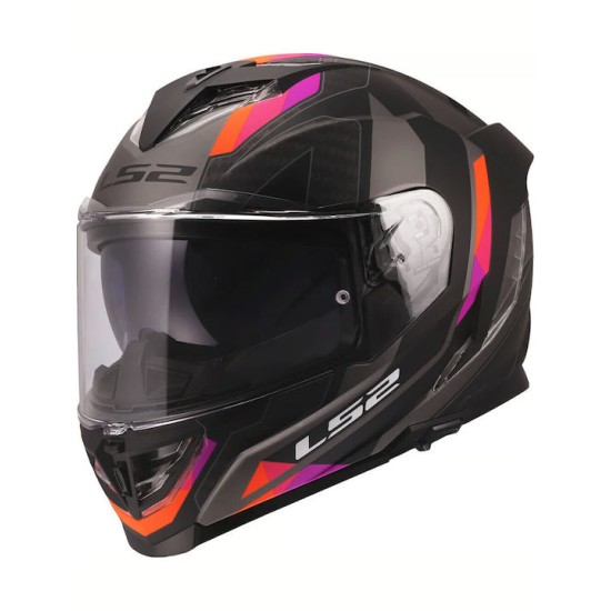 Full Face Κράνος LS2 Storm III FF818 Sporty γκρι-μωβ ματ