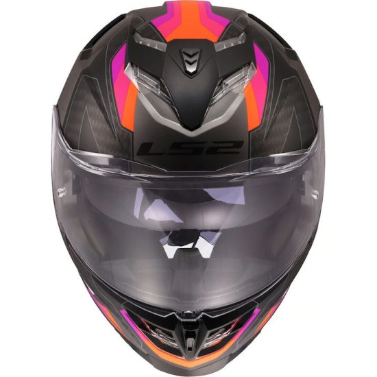 Full Face Κράνος LS2 Storm III FF818 Sporty γκρι-μωβ ματ