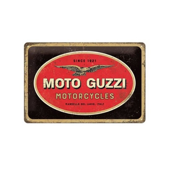 Πινακίδα με λογότυπο Moto Guzzi Motorcycles