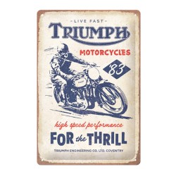Πινακίδα Μεταλλική με Λογότυπο Triumph 20χ30