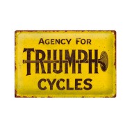 Πινακίδα Μεταλλική με Λογότυπο Triumph 30χ20