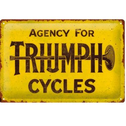 Πινακίδα Μεταλλική με Λογότυπο Triumph 30χ20