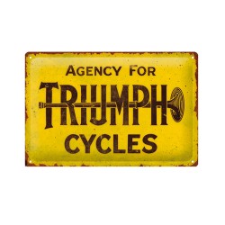 Πινακίδα Μεταλλική με Λογότυπο Triumph 30χ20