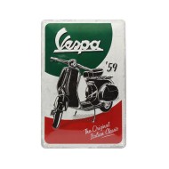 Πινακίδα μεσαία με λογότυπο Vespa Classic