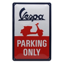 Πινακίδα μεσαία με λογότυπο Vespa Parking Only