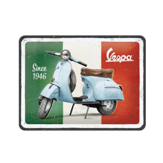 Πινακίδα με λογότυπο Vespa