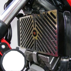 Προστατευτικό ψυγείου (σίτα) Powerbronze Honda X-ADV -20 ασημί