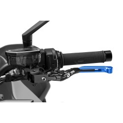 Μανέτα Scooter πίσω φρένου Puig 4.0 ρυθμιζόμενη σπαστή επεκτάσιμη μαύρη-μπλέ