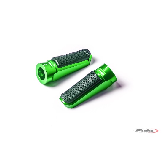 Ρυθμιζόμενα μαρσπιέ οδηγού PUIG Hi-Tech Sport πράσινα Ρυθμιζόμενα μαρσπιέ οδηγού PUIG Hi-Tech Sport πράσινα