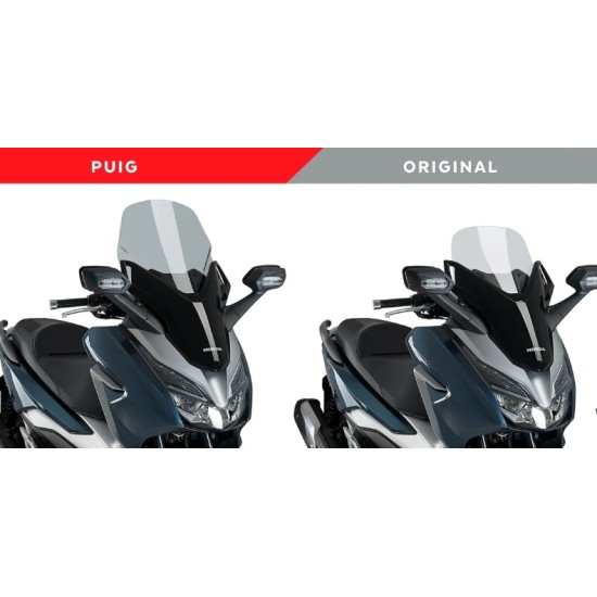Ζελατίνα Puig V-Tech Touring Honda Forza 125-300 18-20 μαύρη