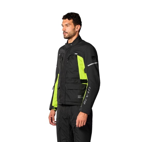 Μπουφάν RevIT Outback 5 H2O μαύρο-κίτρινο Μπουφάν RevIT Outback 5 H2O μαύρο-κίτρινο