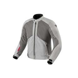 Μπουφάν καλοκαιρινό RevIT Torque 3 H2O γκρι-κόκκινο (και αδιάβροχο)