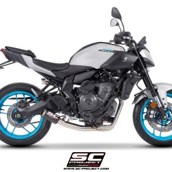 Σύστημα εξάτμισης 2 σε 1 SC-Project με τελικό CR-T carbon Yamaha MT-07 25-