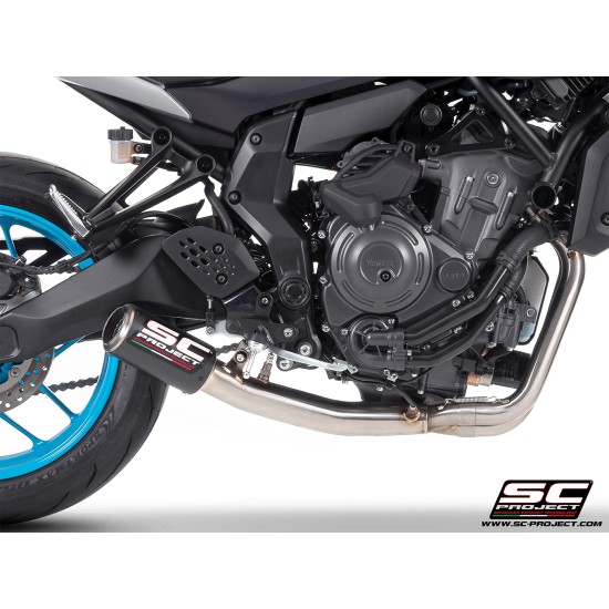Σύστημα εξάτμισης 2 σε 1 SC-Project με τελικό CR-T carbon Yamaha MT-07 25- Σύστημα εξάτμισης 2 σε 1 SC-Project με τελικό CR-T carbon Yamaha MT-07 25-